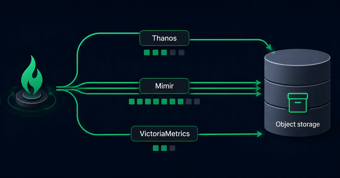 Choosing Long-Term Prometheus Storage in 2026: Thanos, Mimir, VictoriaMetrics, and What It Actually Costs to Run