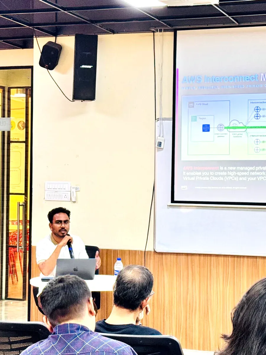 Pushkar, Procedure engineer, at an in-person team event